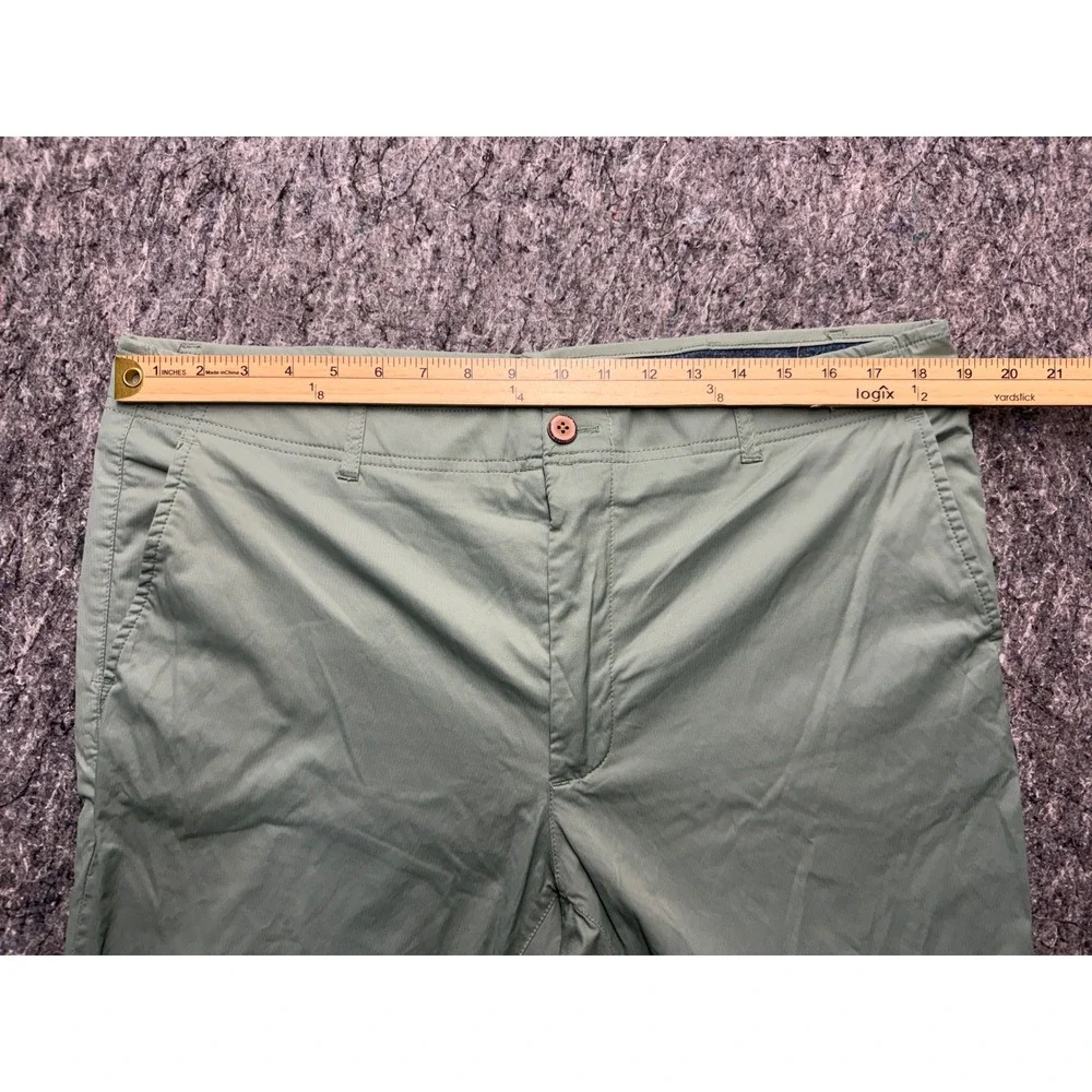 Tailor Vintage Greenwich Slim Fit Pants Mens 36x30 Sage Green Stretch Waist